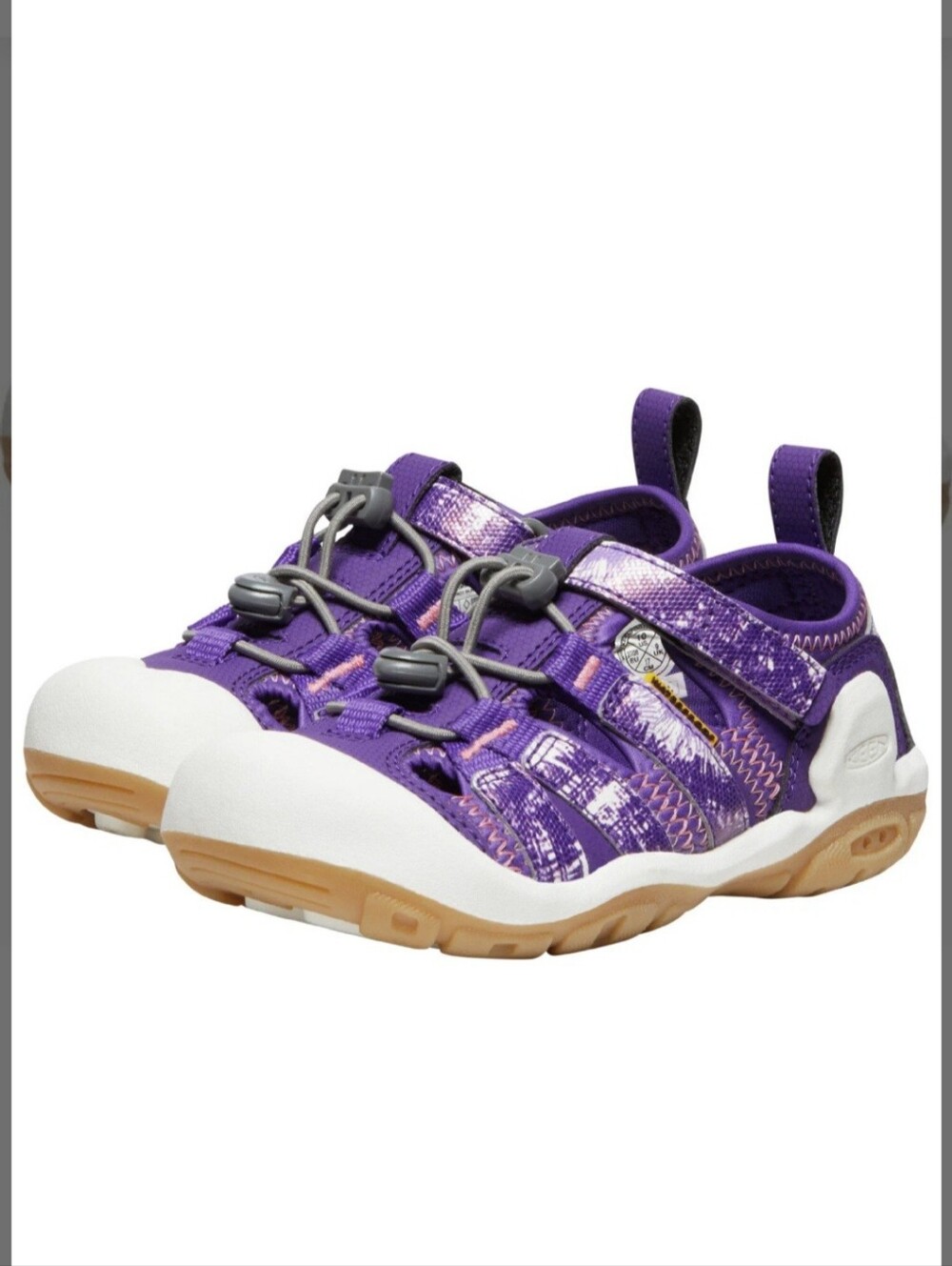 Keen Purple Kids Active Sandals with White Toe Cap